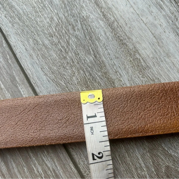 Vintage Quo Vadis Camel Grain Cowhide Brushed Suede Lining  Belt - Picture 14 of 15